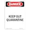 Signmission OSHA Danger, 10" Height, 14" Width, Peel And Stick Wall Graphic, 14" W, 10" H, Landscape OS-DS-RD-1014-L-1872 - alternate 1